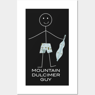 Funny Mens Mountain Dulcimer Posters and Art